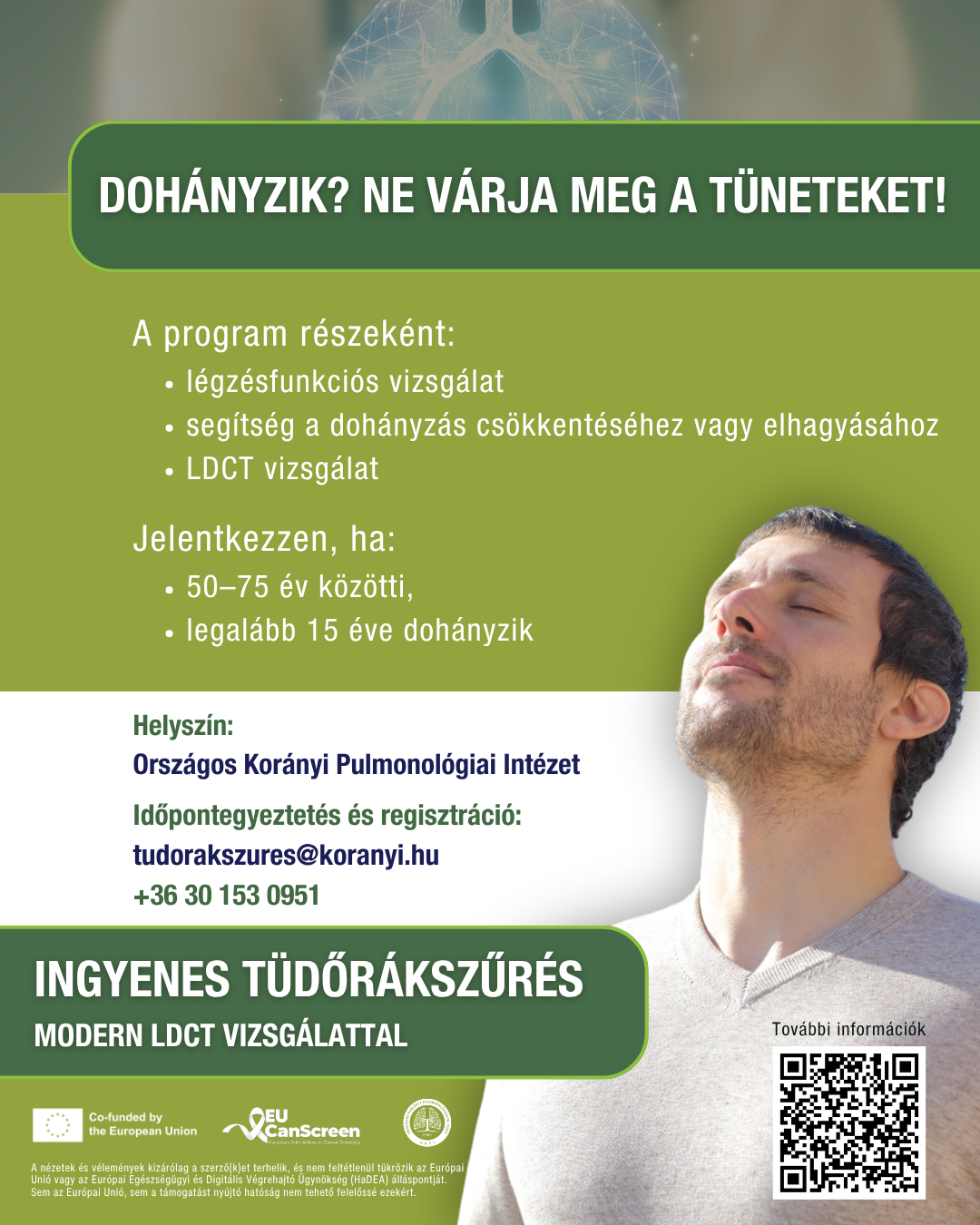 Általános felhívás tüdőszűrésre